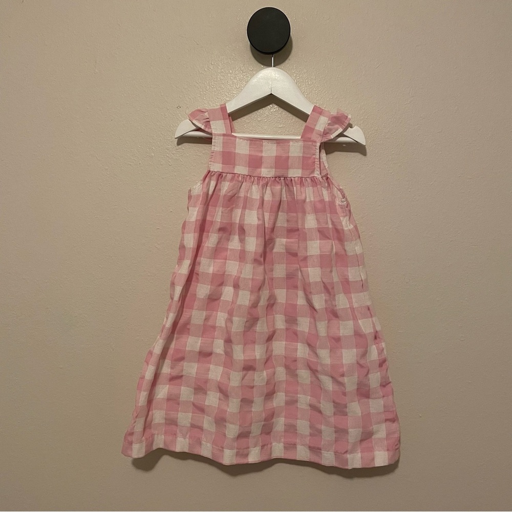 Classic Whimsy Pink Gingham Cotton Dress Size 5